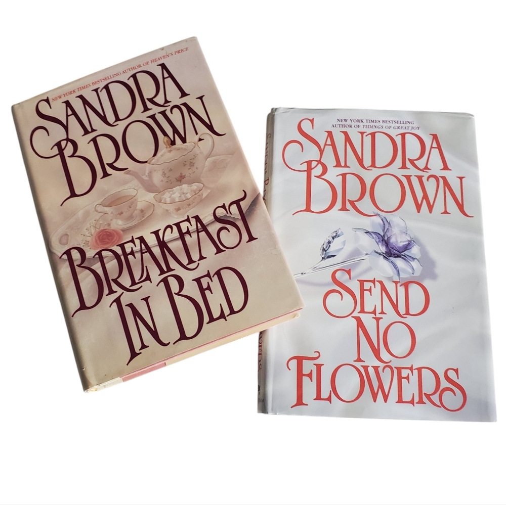 Sandra Brown Two Book Bundle  Send No Flowers/Breakfast In Bed